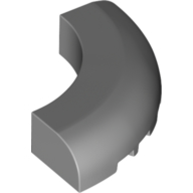 light bluish gray brick round corner 5 x 5 without studs