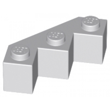 light bluish gray brick modified facet 3 x 3