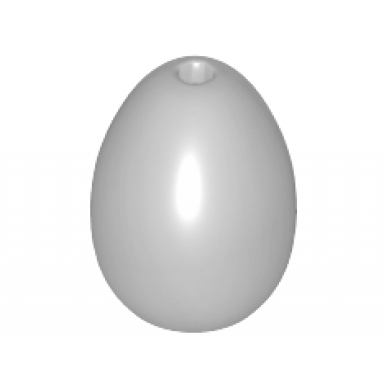 light bluish gray egg with small pin hole