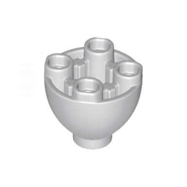 light bluish gray brick round 2 x 2 dome bottom with studs