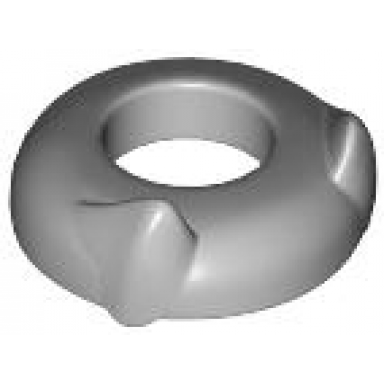 light bluish gray minifigure headgear head top with ears