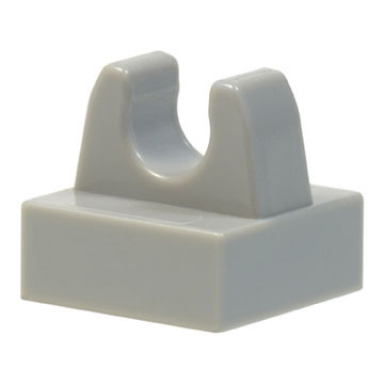 light bluish gray tile modified 1 x 1 with clip