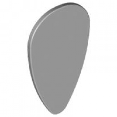 light bluish gray minifigure shield oval