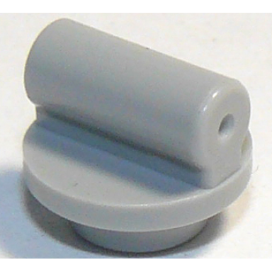 light bluish gray plate round 1 x 1 with bar handle on short stem