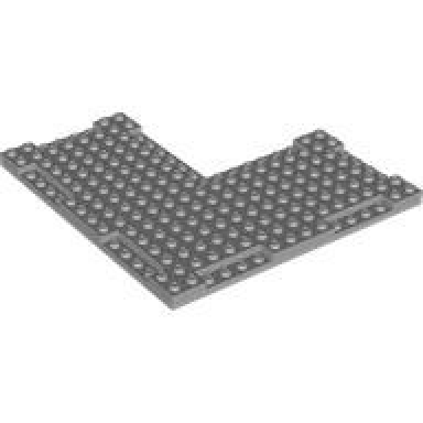 light bluish gray brick modified corner 16 x 16 x 2 3 with 7 x 7 inside corner and 1 x 4 side indentations