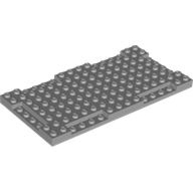light bluish gray brick modified 8 x 16 x 2 3 with 1 x 4 indentations