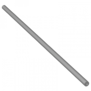 light bluish gray hose pneumatic 4mm d v2 precut 23l 18.4cm