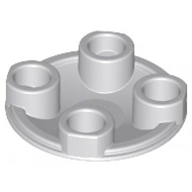 light bluish gray plate round 2 x 2 with rounded bottom boat stud