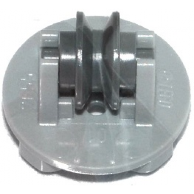 light bluish gray plate round 2 x 2 thin with wheel holder with dark bluish gray pulley wheel 2655 3464