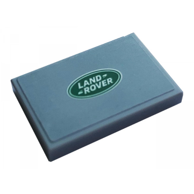 light bluish gray tile 2 x 3 with land rover logo small pattern sticker - set 42110