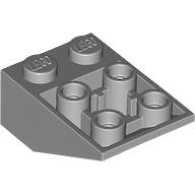 light bluish gray slope inverted 33 3 x 2 with hollow round bottom tube
