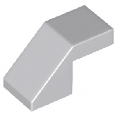 light bluish gray slope 45 2 x 1 with cutout without stud