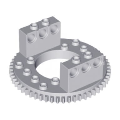 light bluish gray technic turntable 56 tooth extended arms top