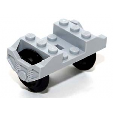 light bluish gray train wheel rc holder with 2 black train wheel rc train and chrome silver train wheel rc train metal axle 2878 57878 x1687