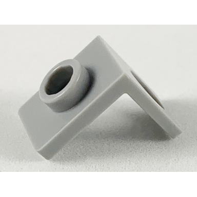 light bluish gray minifigure neck bracket with back stud - thick back wall