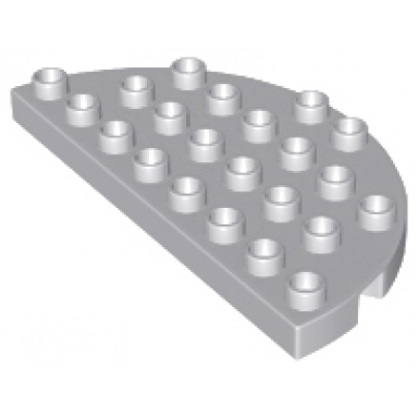 light bluish gray duplo plate round corner 4 x 8 double