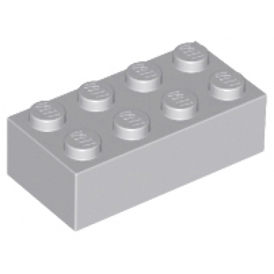 light bluish gray brick 2 x 4