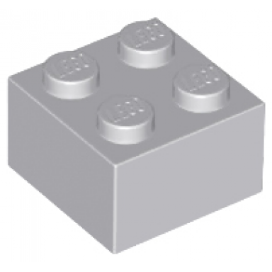 light bluish gray brick 2 x 2