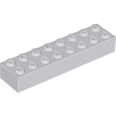 light bluish gray brick 2 x 8