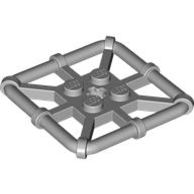 light bluish gray plate modified 2 x 2 with bar frame square