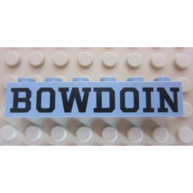 light bluish gray brick 1 x 6 with black bowdoin pattern