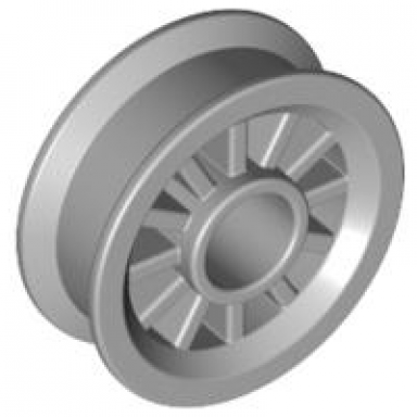 light bluish gray wheel spoked 2 x 2 with pin hole