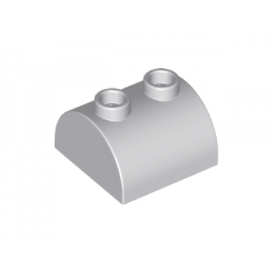 light bluish gray slope curved 2 x 2 double with 2 hollow studs