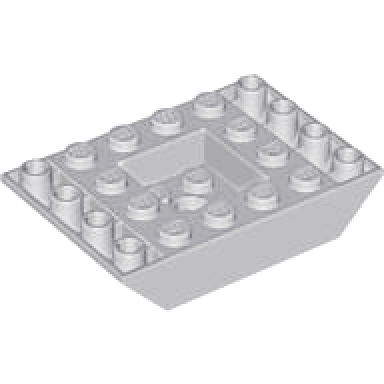 light bluish gray slope inverted 45 6 x 4 double with recessed center