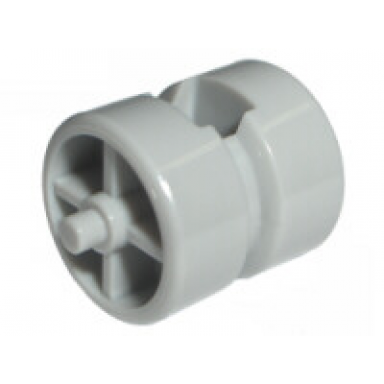 light bluish gray wheel center wide with stub axles tricycle