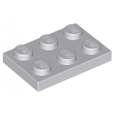 light bluish gray plate 2 x 3