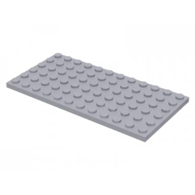 light bluish gray plate 6 x 12