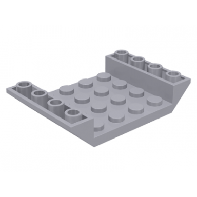 light bluish gray slope inverted 45 6 x 4 double with 4 x 4 cutout