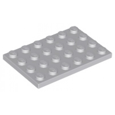 light bluish gray plate 4 x 6