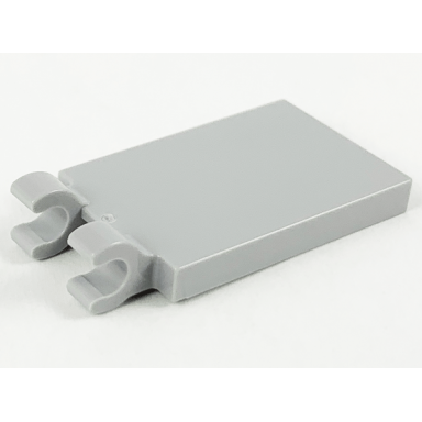 light bluish gray tile modified 2 x 3 with 2 open o clips