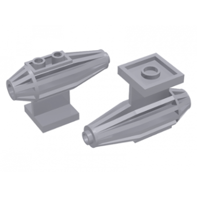 light bluish gray engine strakes 2 top studs 2 x 2 bottom tile