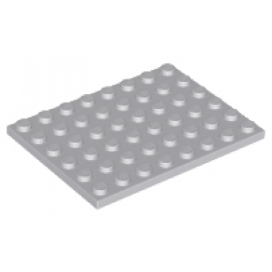light bluish gray plate 6 x 8