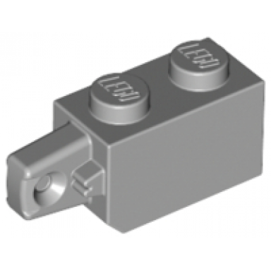 light bluish gray hinge brick 1 x 2 locking with 1 finger vertical end