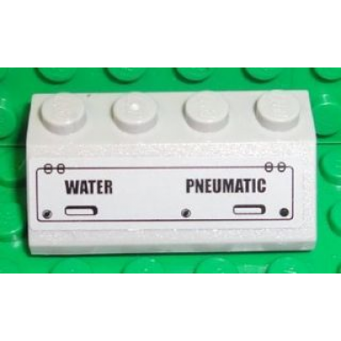light bluish gray slope 45 2 x 4 with water and pneumatic pattern sticker - set 7723