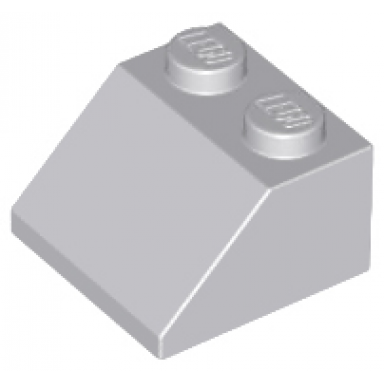 light bluish gray slope 45 2 x 2