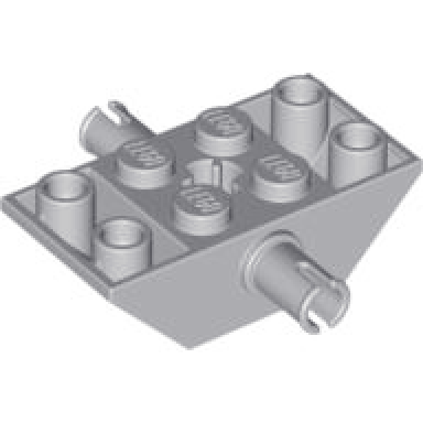 light bluish gray slope inverted 45 4 x 2 double with pins