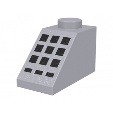 light bluish gray slope 45 2 x 1 with keypad with black buttons pattern