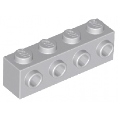 light bluish gray brick modified 1 x 4 with studs on side