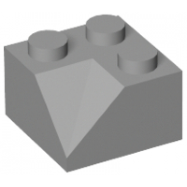 light bluish gray slope 45 2 x 2 double concave