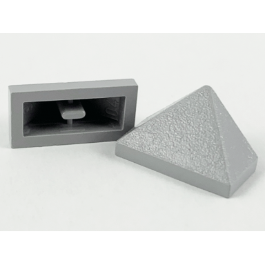 light bluish gray slope 45 2 x 1 triple with inside bar