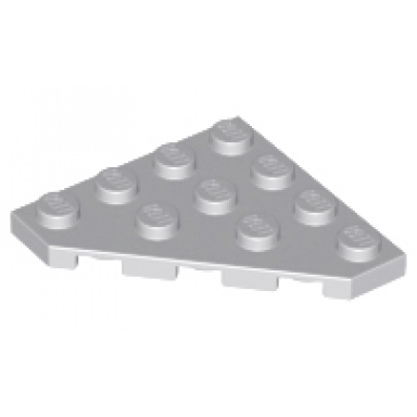 light bluish gray wedge plate 4 x 4 cut corner