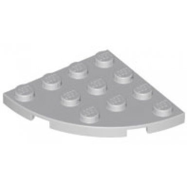 light bluish gray plate round corner 4 x 4