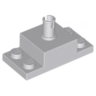 light bluish gray brick modified 2 x 4 with pin on top and side cutouts