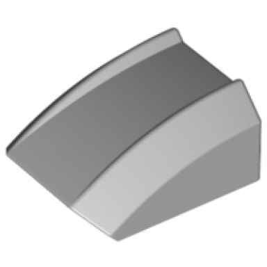 light bluish gray slope curved 2 x 2 lip