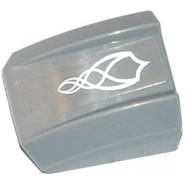 light bluish gray slope curved 2 x 2 lip with white swirls pattern sticker - set 41078