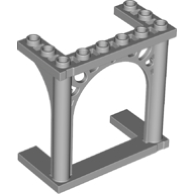 light bluish gray arch 3 x 6 x 5 ornamented